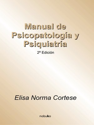 cover image of Manual de psicopatología y psiquiatría